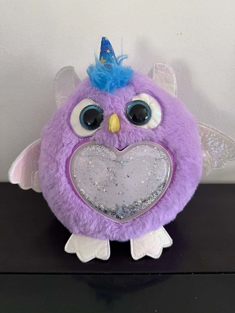 Zuru Rainbocorns Sparkle Heart Surprise Purple Owl Plush